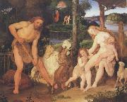 Johann anton ramboux, Adam and Eve after Expulsion from Eden (mk45)